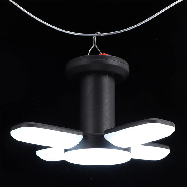 Solar Led Camping Lantern Rechargeable Power Bank Foldable Light Modes Lanterns