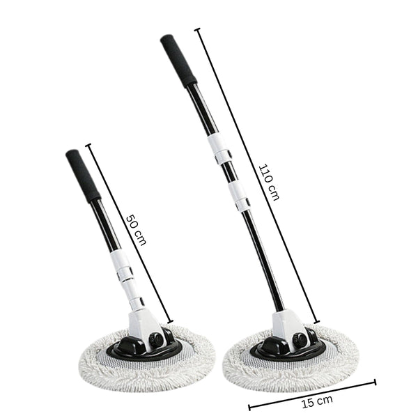 Chenille Car Wash Brush Telescoping Long Handle Cleaning Mop Tool Car Cleaning Tools