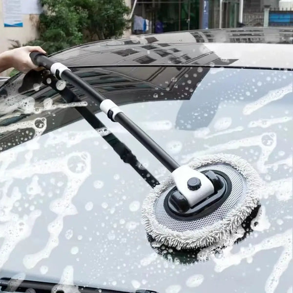 Chenille Car Wash Brush Telescoping Long Handle Cleaning Mop Tool Car Cleaning Tools