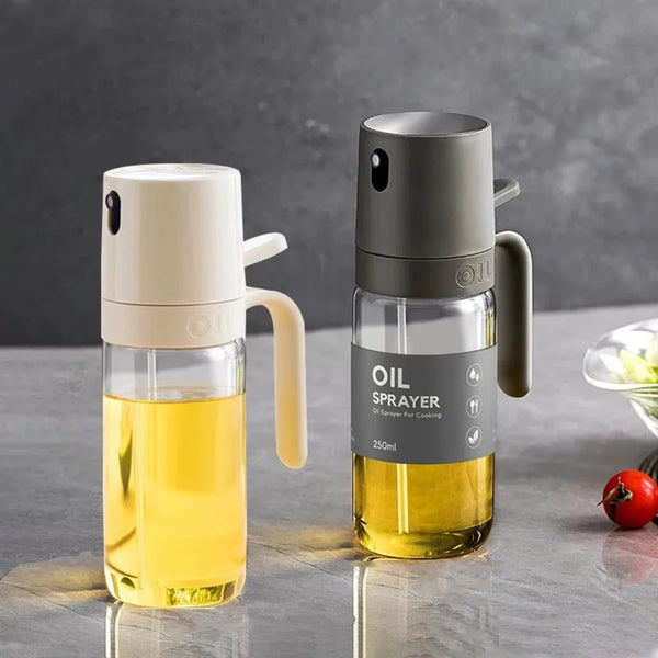 Oil Spray Bottle Glass Cooking Dispenser Oil & Vinegar Dispensers