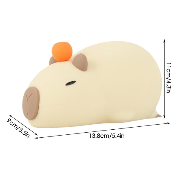 Capybara Silicone Night Light Usb Rechargeable Dimmable Lamp Night Lights