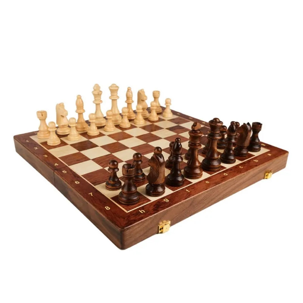 3 In 1 Chess Board Set With Checkers And Backgammon Board Games
