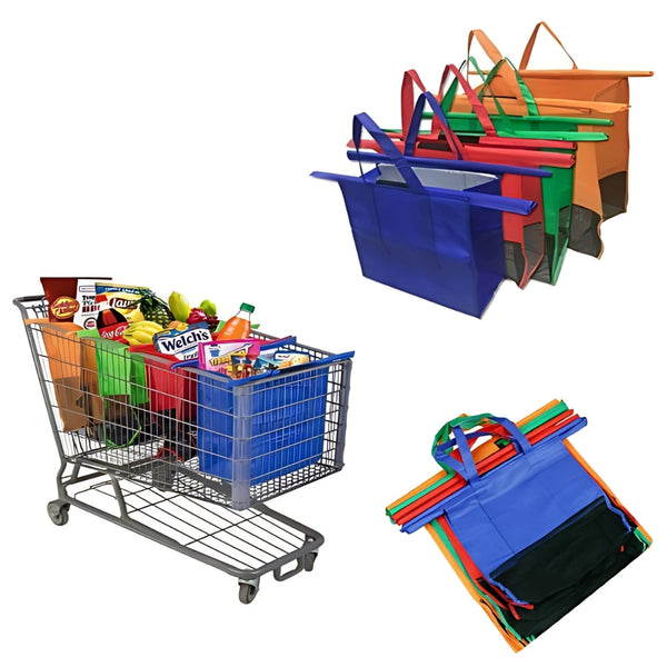 Foldable Reusable Grocery Shopping Bags Set Reusable Shopping Bags