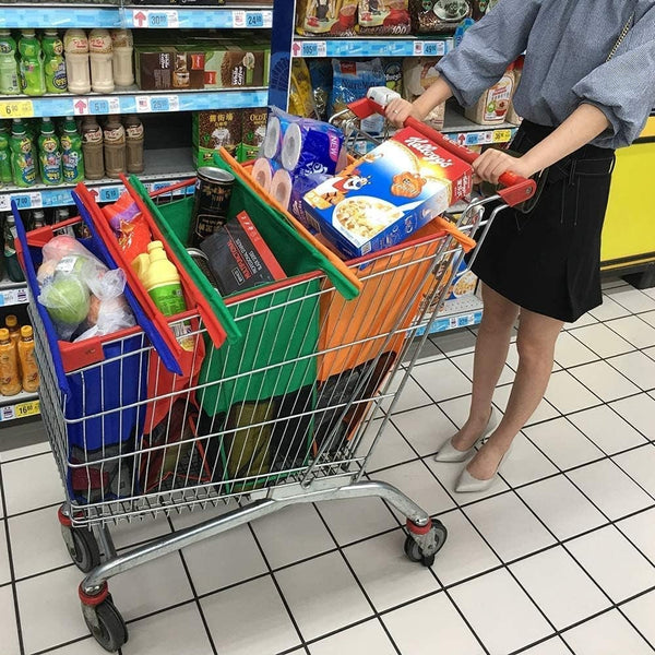 Foldable Reusable Grocery Shopping Bags Set Reusable Shopping Bags