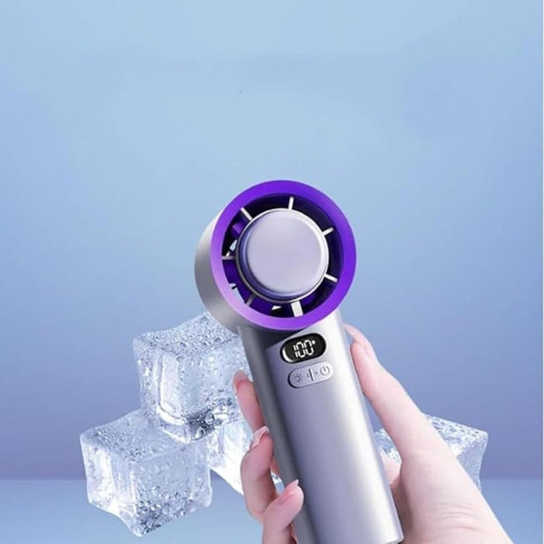 Handheld Turbo Fan 100 Speed Rechargeable Mini Hand Fans