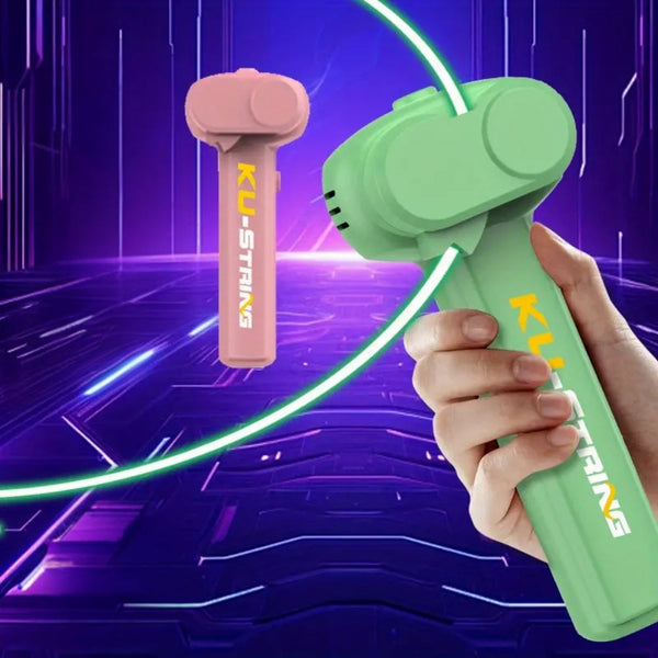 Glow In The Dark String Launcher Rope Stress Relief Toy Skip Jump Ropes