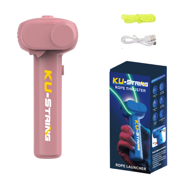 Glow In The Dark String Launcher Rope Stress Relief Toy Skip Jump Ropes
