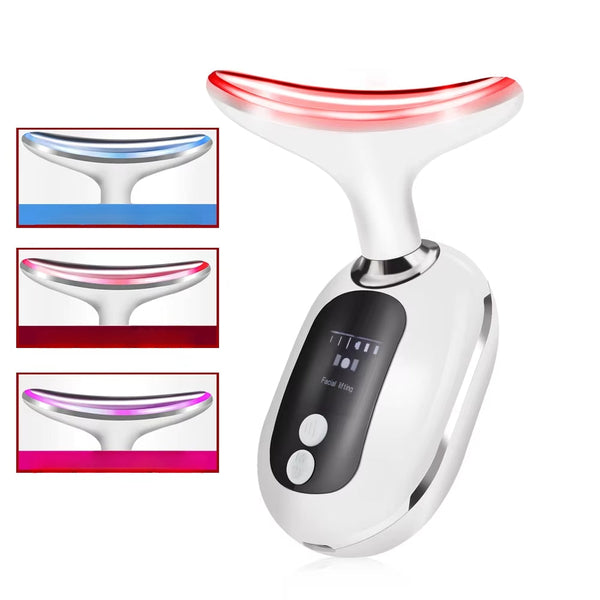 Neck And Face Ems Lifting Led Light Therapy Massager Massagers