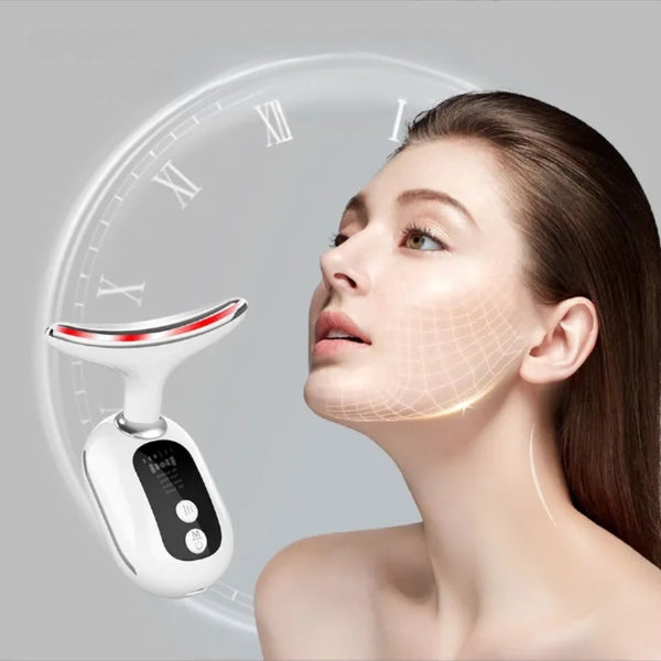 Neck And Face Ems Lifting Led Light Therapy Massager Massagers