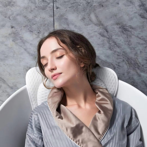 Bath Pillow With Neck And Back Support Spa Cushion Headrest Skip Jump Ropes