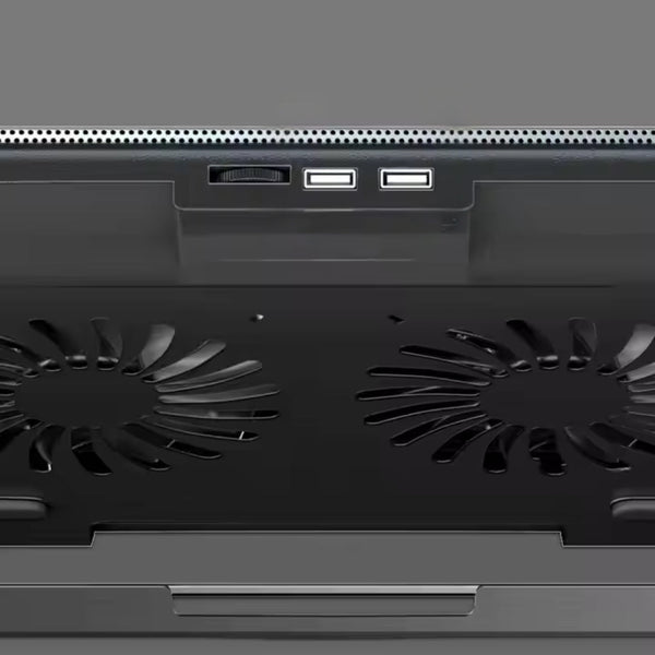 Gaming Laptop Cooling Pad With Led Display Usb Ports Adjustable Stand High Speed Fan Laptop Cooling Pads