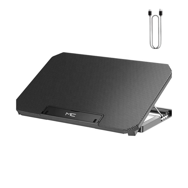 Gaming Laptop Cooling Pad With Led Display Usb Ports Adjustable Stand High Speed Fan Laptop Cooling Pads