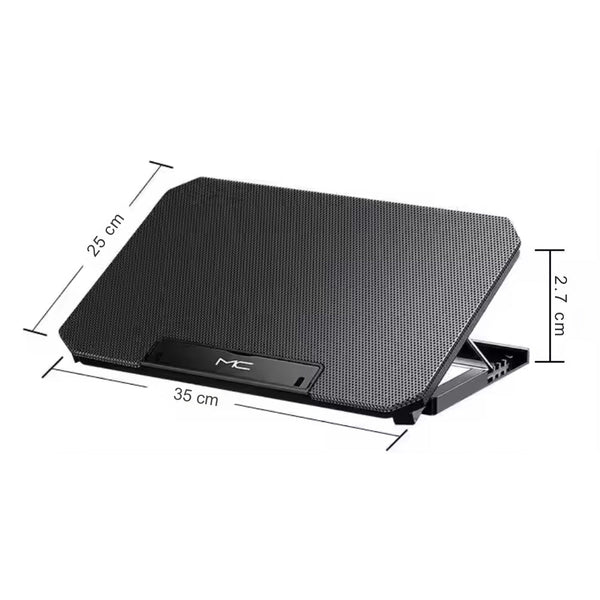 Gaming Laptop Cooling Pad With Led Display Usb Ports Adjustable Stand High Speed Fan Laptop Cooling Pads