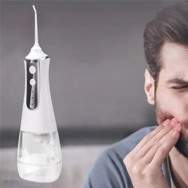 Dental Water Flosser Oral Irrigator Usb Rechargeable With 3 Modes Air & Water Flossers