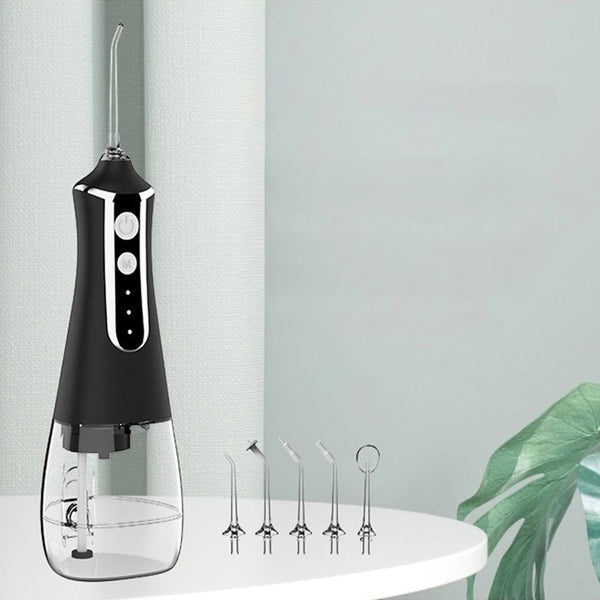 Dental Water Flosser Oral Irrigator Usb Rechargeable With 3 Modes Air & Water Flossers