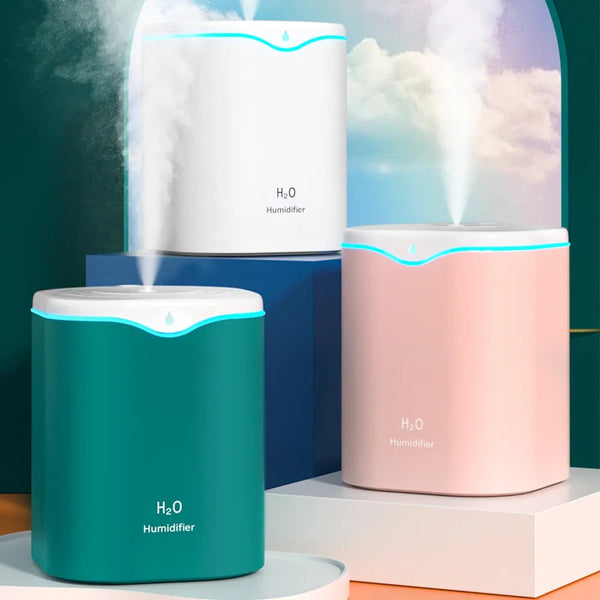 Usb Air Humidifier With Dual Spray Ports And Essential Oil Diffuser Humidifiers