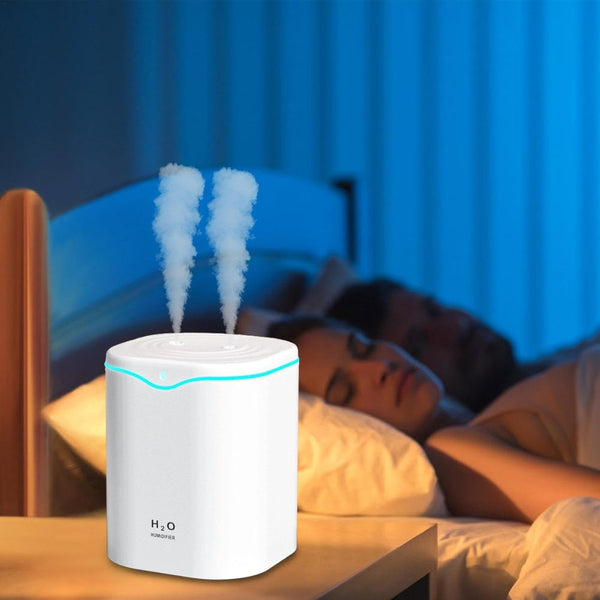Usb Air Humidifier With Dual Spray Ports And Essential Oil Diffuser Humidifiers