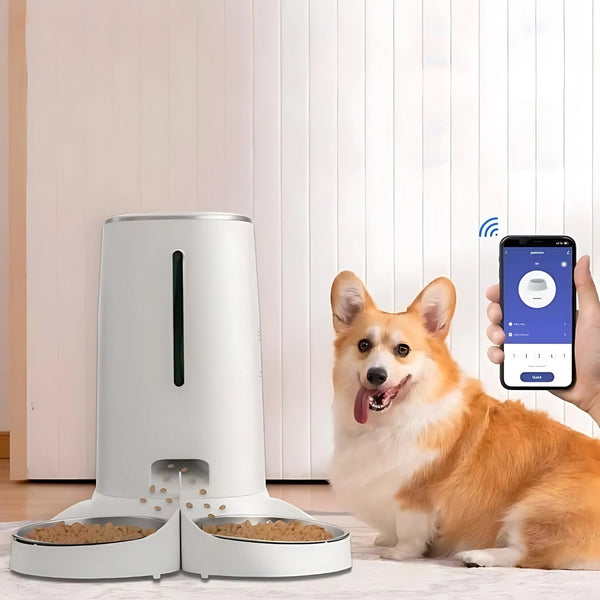 Wifi Automatic Cat Feeder With App Control 4L Food Dispenser Dog Automatic Feeders