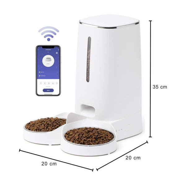Wifi Automatic Cat Feeder With App Control 4L Food Dispenser Dog Automatic Feeders