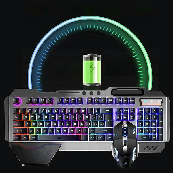 Rgb Led Backlit Wireless Gaming Keyboard Mouse Set Keyboard & Mouse Bundles