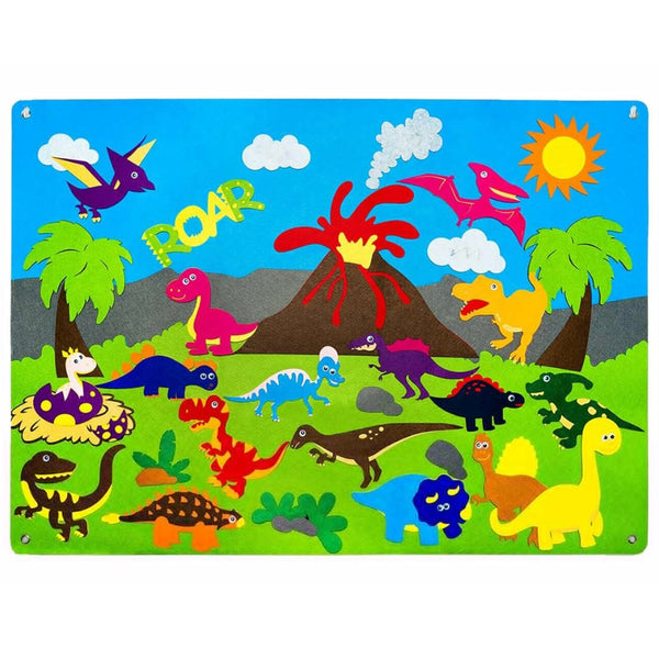 Children's Teaching Felt Board Farm Animals Story Set Educational Toys