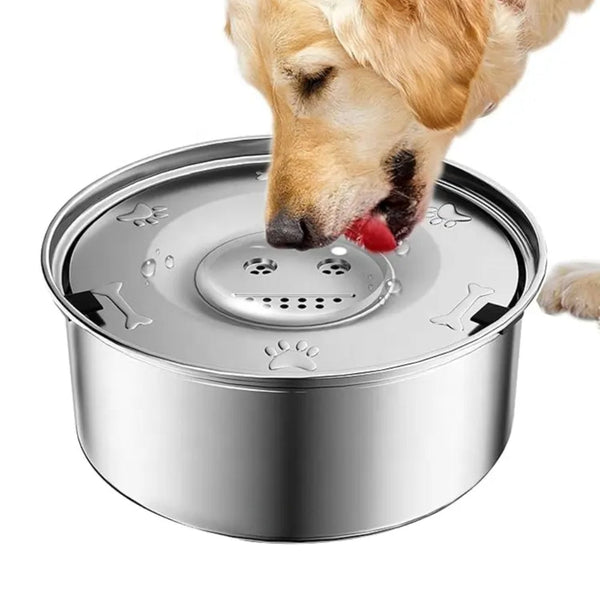 No Spill Dog Water Bowl Anti Splash Non Slip Feeder Dog Bowls