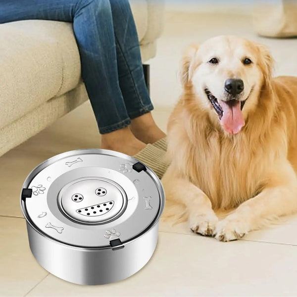 No Spill Dog Water Bowl Anti Splash Non Slip Feeder Dog Bowls