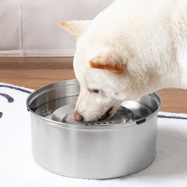 No Spill Dog Water Bowl Anti Splash Non Slip Feeder Dog Bowls