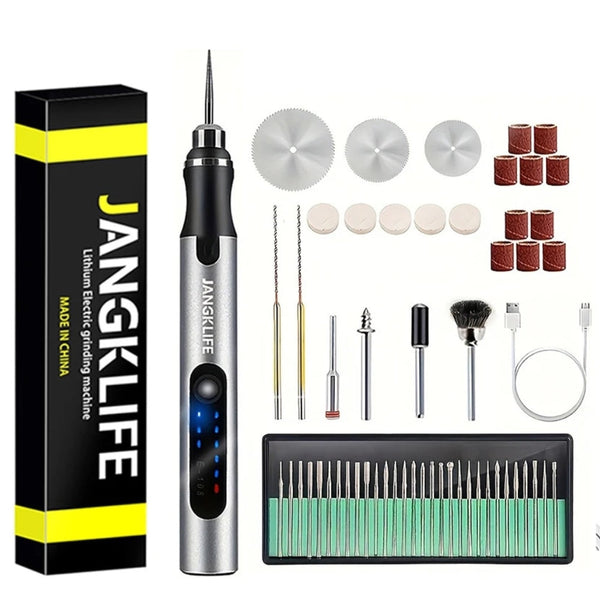 Cordless Usb Rotary Tool Kit For Woodworking Engraving Jewelry Metal And Glass Rotary Tools