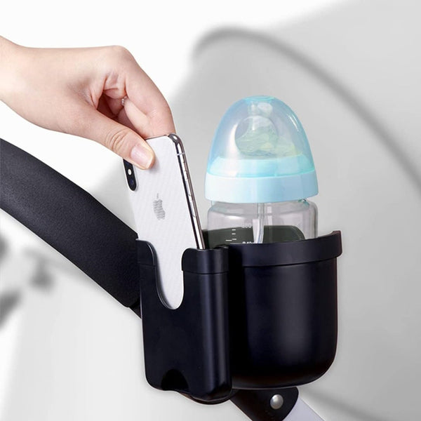 Pram Cup And Phone Holder Anti Slip Stroller Bottle Accessories Pram Cup Holders & Snack Trays
