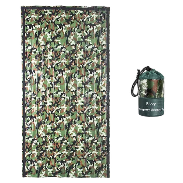 Camouflage Waterproof Emergency Sleeping Bag For Outdoor Camping And Survival Sleeping Bags