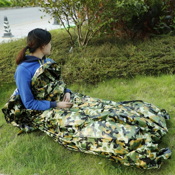 Camouflage Waterproof Emergency Sleeping Bag For Outdoor Camping And Survival Sleeping Bags