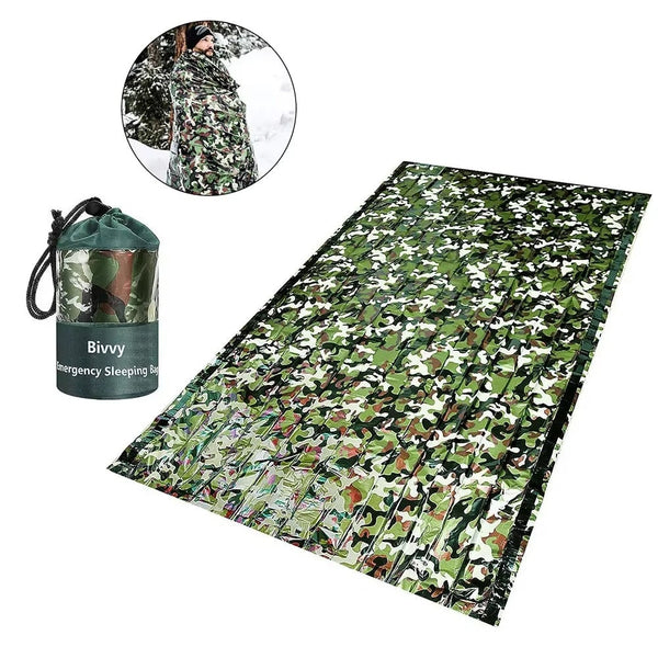 Camouflage Waterproof Emergency Sleeping Bag For Outdoor Camping And Survival Sleeping Bags