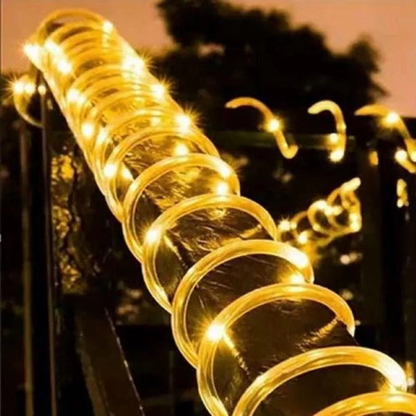Solar Led Rope Lights Waterproof Outdoor Garden Deck Lighting String Lights