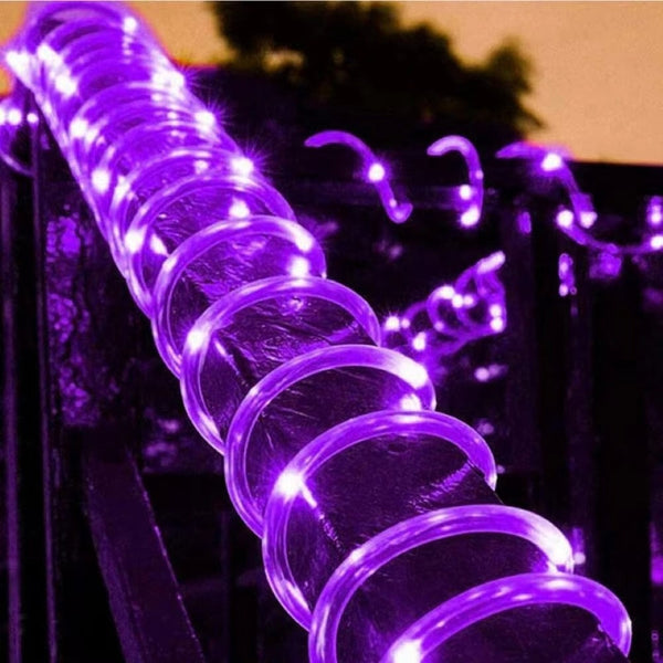 Solar Led Rope Lights Waterproof Outdoor Garden Deck Lighting String Lights