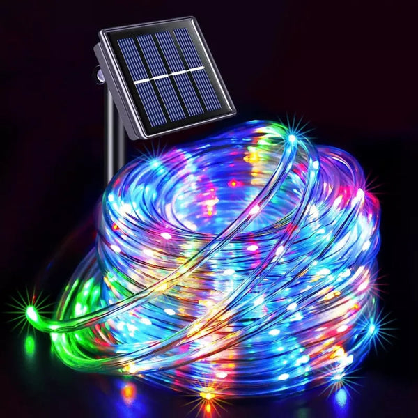 Solar Led Rope Lights Waterproof Outdoor Garden Deck Lighting String Lights