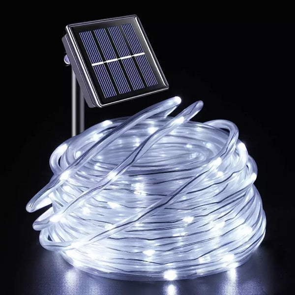 Solar Led Rope Lights Waterproof Outdoor Garden Deck Lighting String Lights
