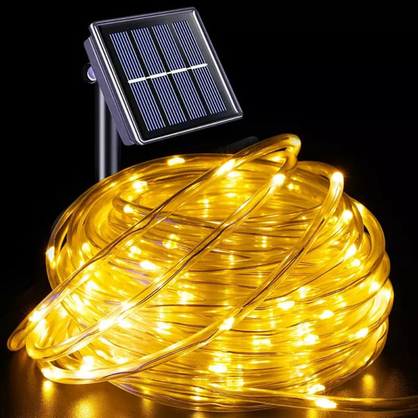Solar Led Rope Lights Waterproof Outdoor Garden Deck Lighting String Lights