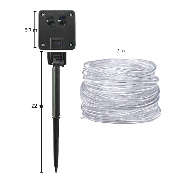 Solar Led Rope Lights Waterproof Outdoor Garden Deck Lighting String Lights