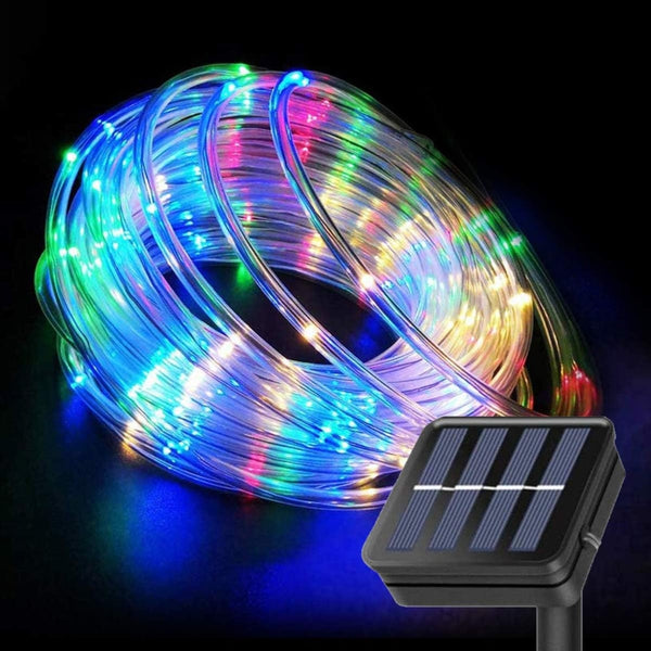 Solar Led Rope Lights Waterproof Outdoor Garden Deck Lighting String Lights