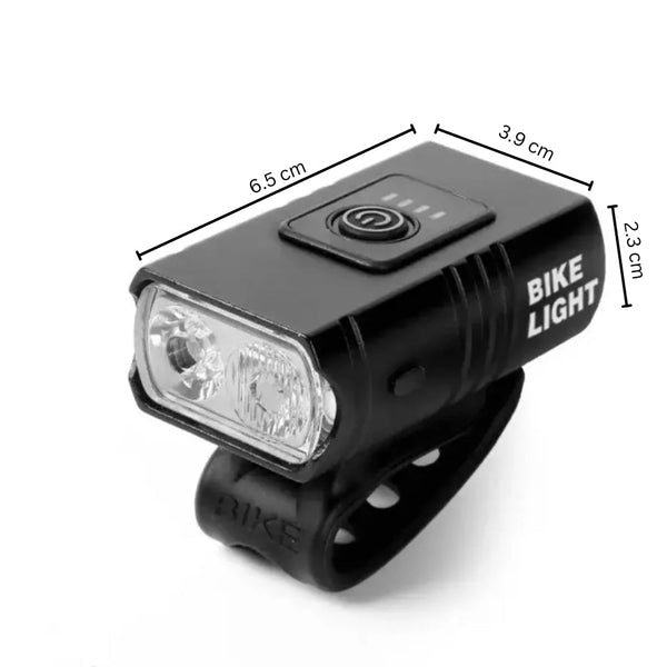 Usb Rechargeable Bike Light Led Headlight 6 Modes Lights & Reflectors