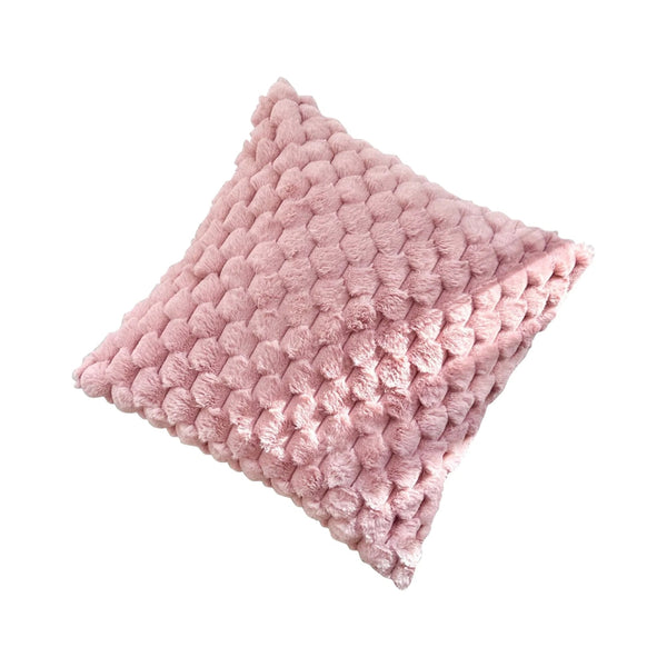 3D Soft Plush Pineapple Grid Throw Pillowcase Pillow Cases