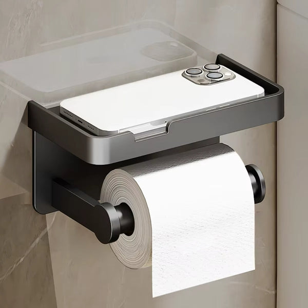 Aluminum Alloy Wall Mounted Toilet Paper Holder Toilet Paper Holders & Storage