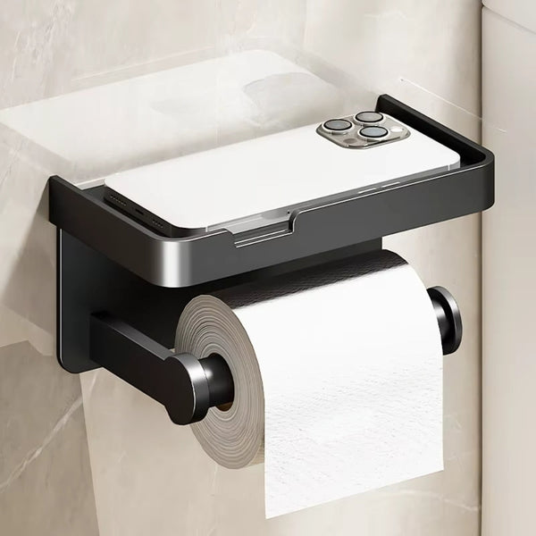Aluminum Alloy Wall Mounted Toilet Paper Holder Toilet Paper Holders & Storage