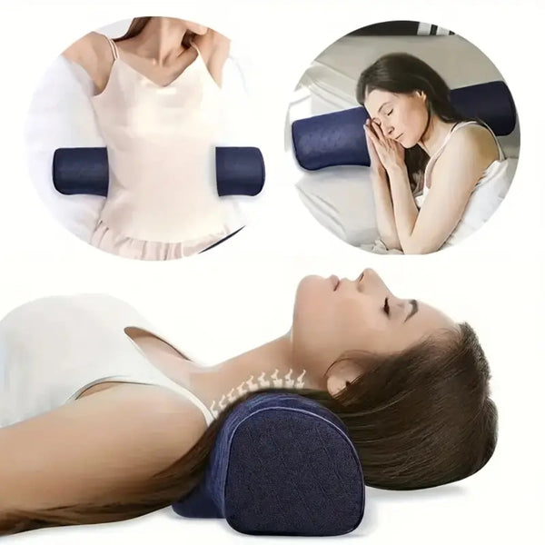 Orthopedic Memory Foam Neck Pillow Breathable And Washable For Cervical Support Seat & Posture Cushions
