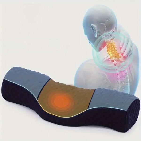 Orthopedic Memory Foam Neck Pillow Breathable And Washable For Cervical Support Seat & Posture Cushions
