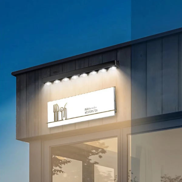 8 Led Solar Wall Light Outdoor Waterproof Garden Balcony Fence Lighting Lamp Wall Lights