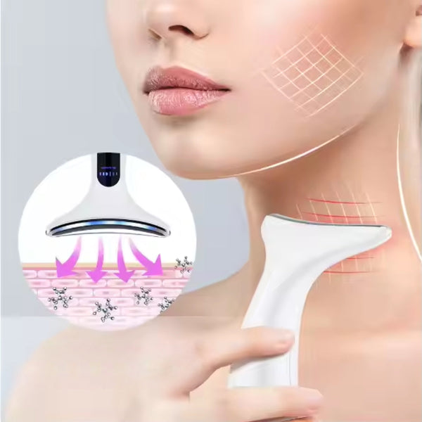 Neck And Face Led Photon Therapy Skin Tightening Anti Wrinkle Device Anti Aging Products