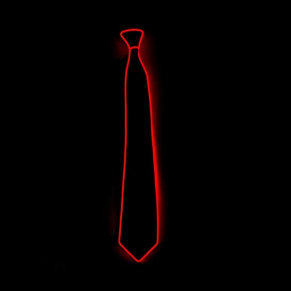Men's Led Glowing Neon Tie Light Up Party Accessory Ties
