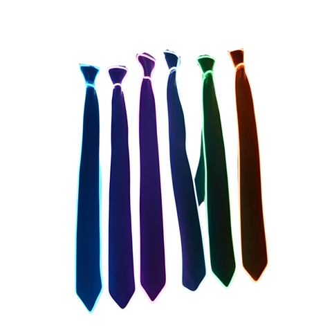Men's Led Glowing Neon Tie Light Up Party Accessory Ties